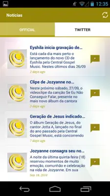 Gospel Music android App screenshot 1